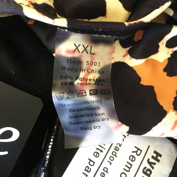 SOUQFONE High Waist Ruffled Flounce Top Ruched Bottom Swimsuit NEW WITH … - Picture 15 of 16